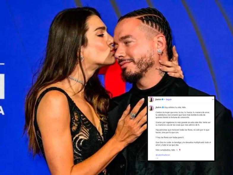 J Balvin rompe el silencio tras su ruptura con Valentina Ferrer con emotiva felicitación