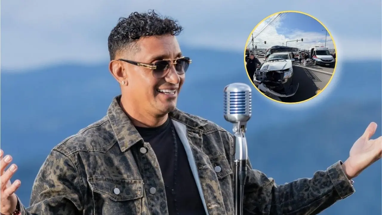 Susto en la vía: Agrupación de Hebert Vargas sufre aparatoso accidente en Ecuador